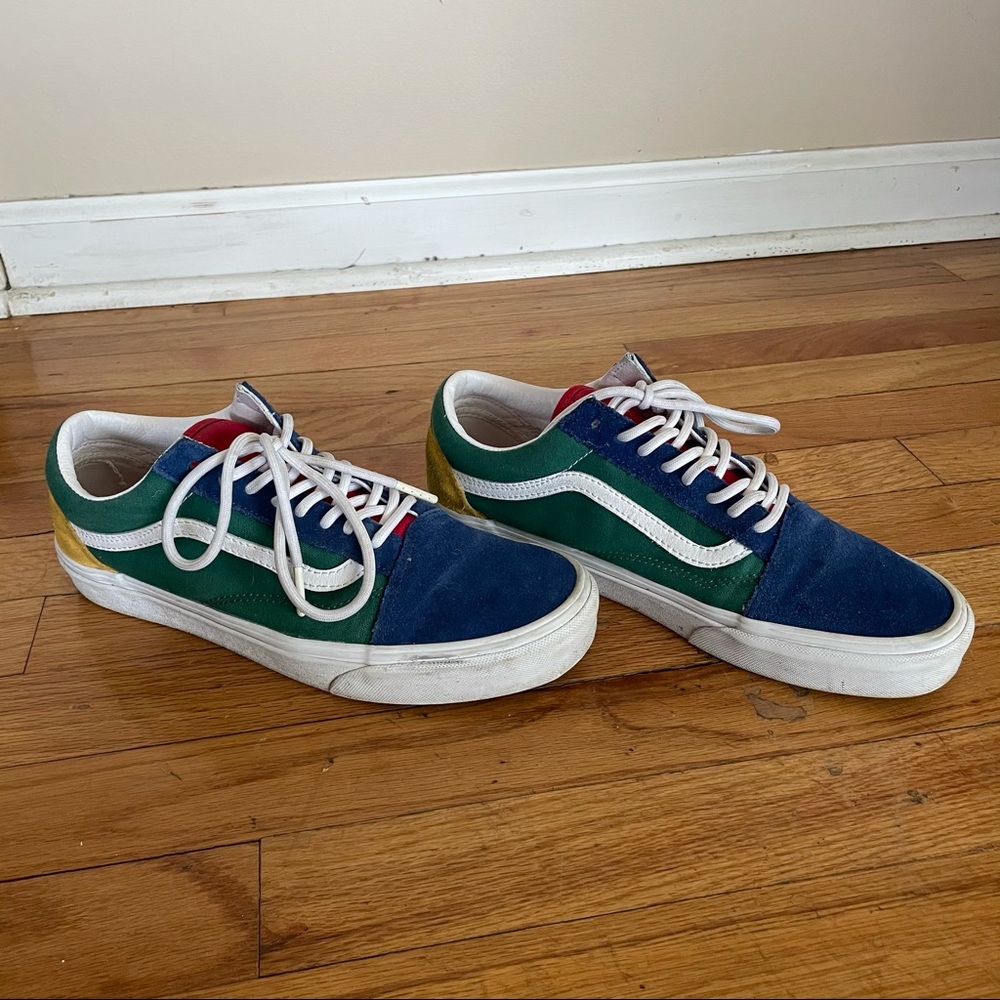 Unisex color block vans